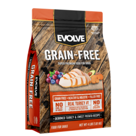 EVOLVE DOG GRAIN FREE TURKEY - PAVO